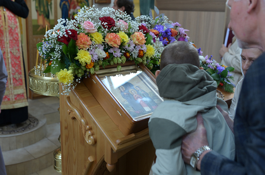 Благочинный церквей Королёвского округа в день памяти святых мучениц Веры, Надежды, Любови и матери их Софии возглавил Божественную литургию в одноимённом храме г. Пушкино 
